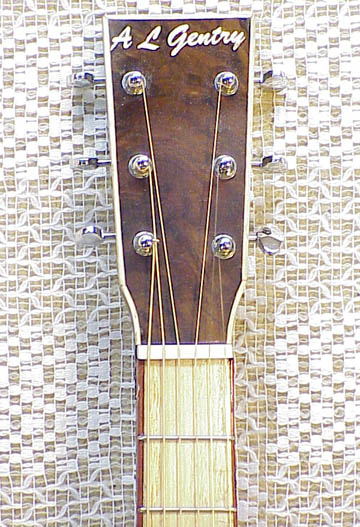 000-Style Walnut 2-piece Headstock View