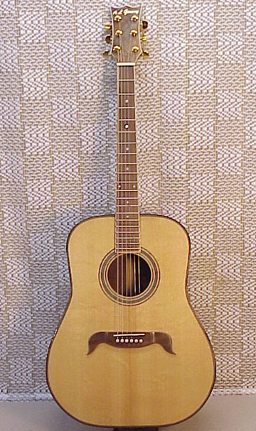 Dreadnaught-Style Walnut 2-piece Front View