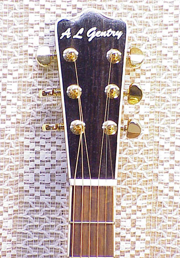 Dreadnaught-Style Koa 2-piece Headstock View