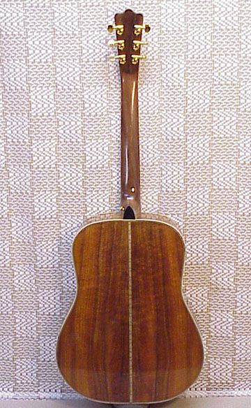 Dreadnaught-Style Koa 2-piece Rear View