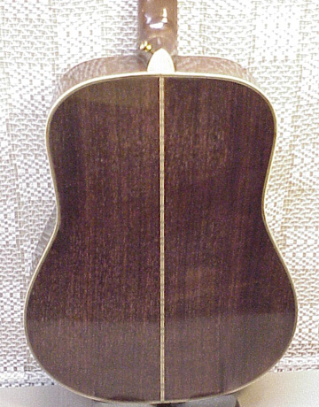 Dreadnaught-Style Rosewood 2-piece Rear 3/4 View