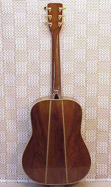 Dreadnaught-Style Walnut 3-piece Rear View